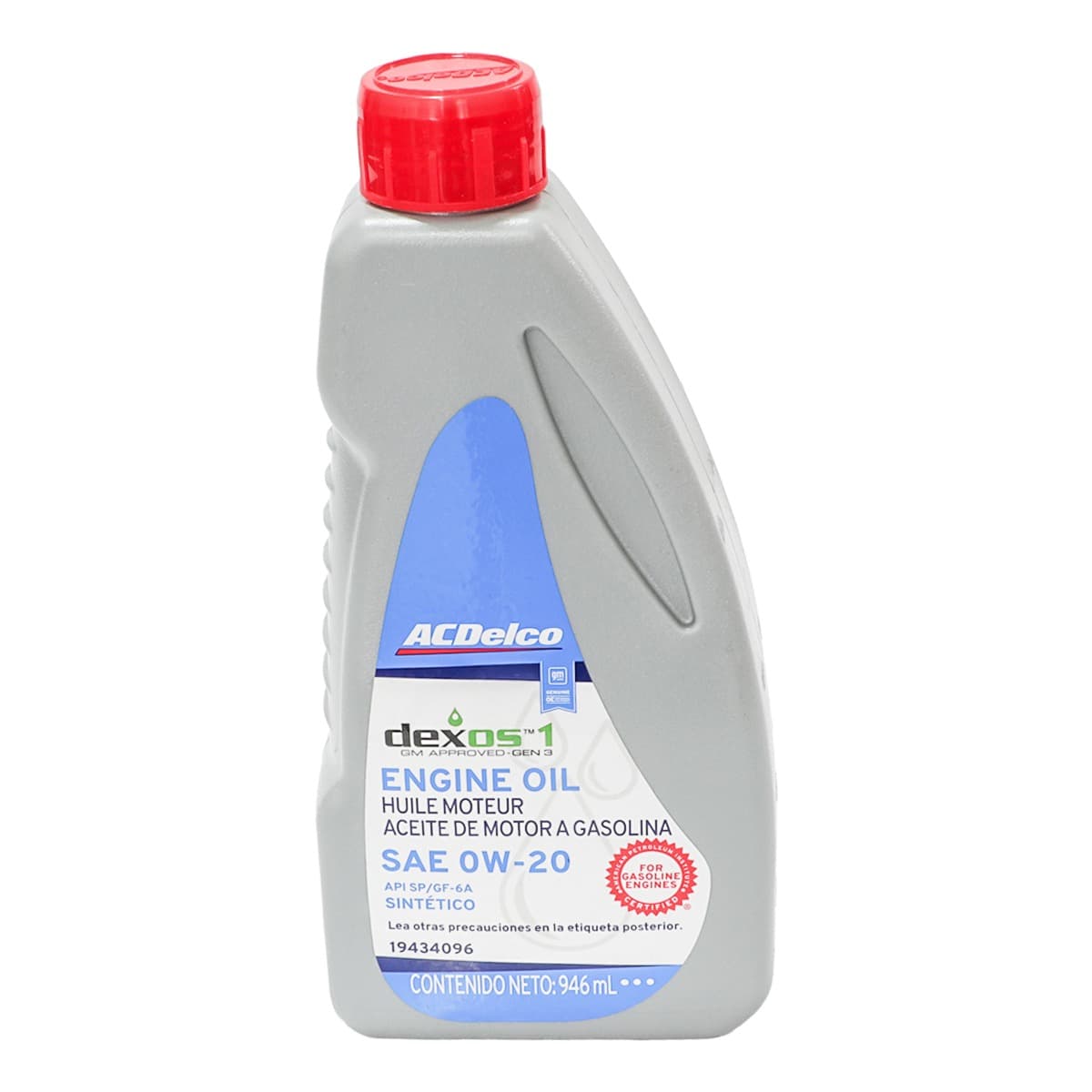 Aceite de motor ACDelco dexos1 Gen 3 SAE 0W-20 946 ml